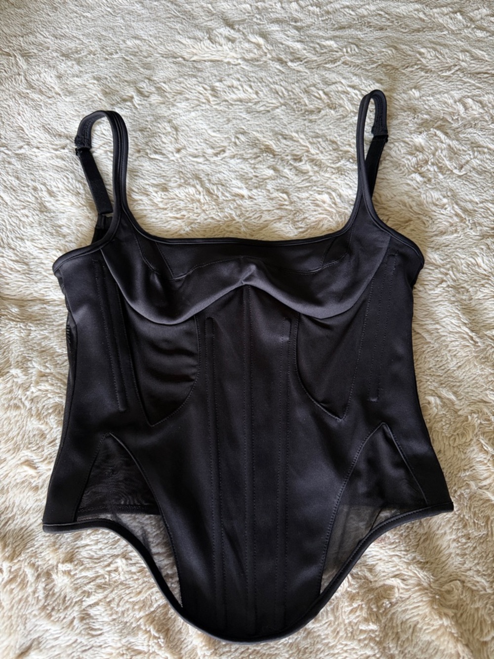 New! Black Structured Top